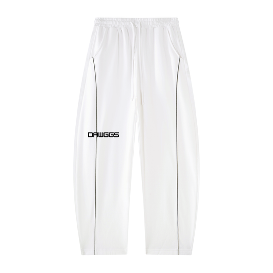 Dawggs Track Pant, White and Grey